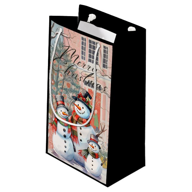 Merry Christmas Gift Bag (Back Angled)