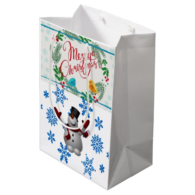 Merry Christmas Gift Bags (Back Angled)
