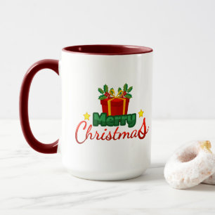 Merry Christmas Gift Box Mug