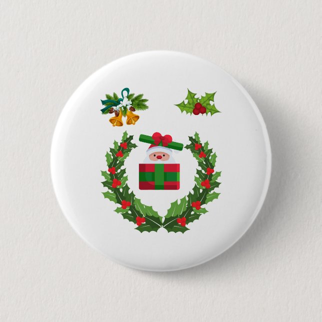Merry Christmas  Gift for Christmas  Family 6 Cm Round Badge (Front)