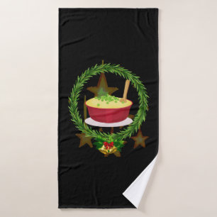 Merry Christmas Gift for Christmas Family Bath Towel