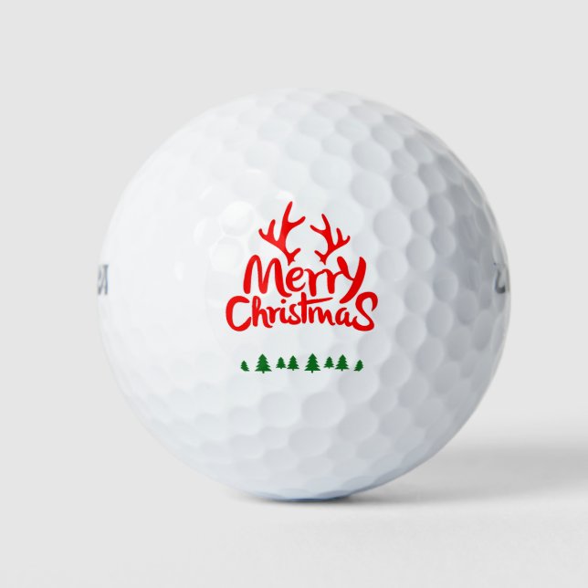 merry christmas gift golf balls (Front)