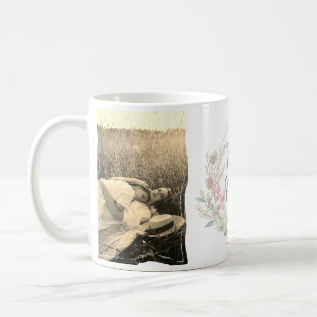 Merry Christmas Gift I Love You Mum Custom Photo Coffee Mug (Left)