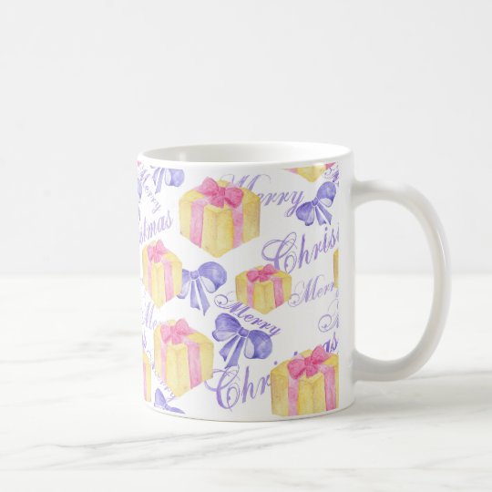 Merry Christmas Gift Pattern Coffee Mug