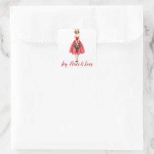 Merry Christmas gift sticker