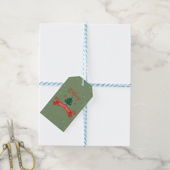 Merry Christmas Gift Tag (With Twine)