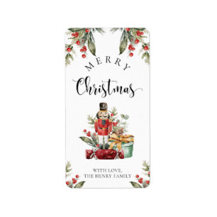 Merry Christmas Gift Tag Sticker