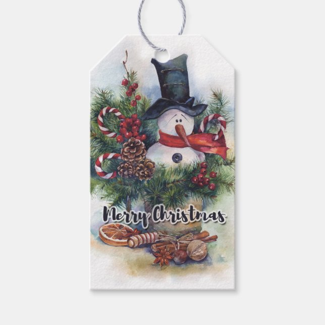 Merry Christmas  Gift Tags (Front)