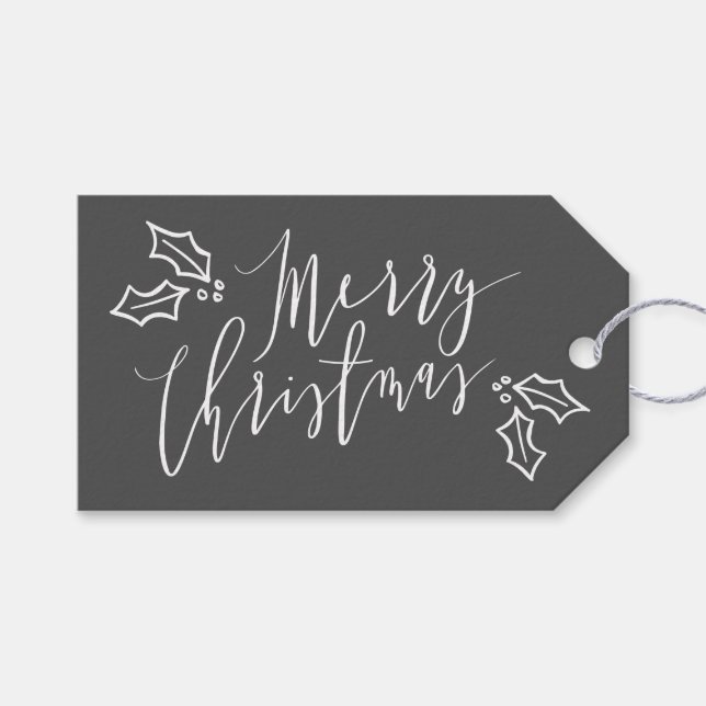 MERRY CHRISTMAS GIFT TAGS (Front (Horizontal))