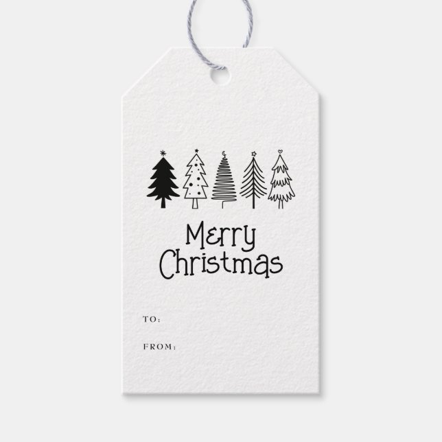 Merry Christmas  Gift Tags (Front)