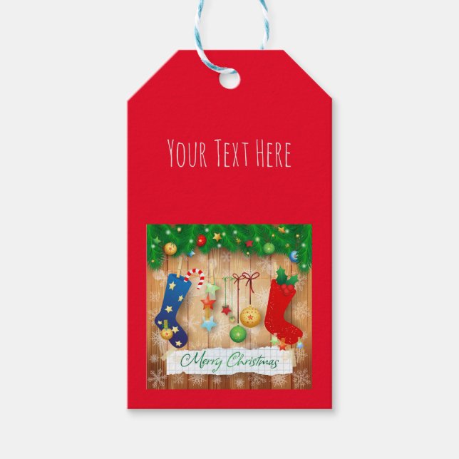 Merry Christmas  Gift Tags (Front)