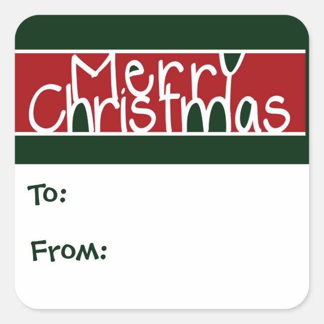 Merry Christmas Gift Tags (Front)