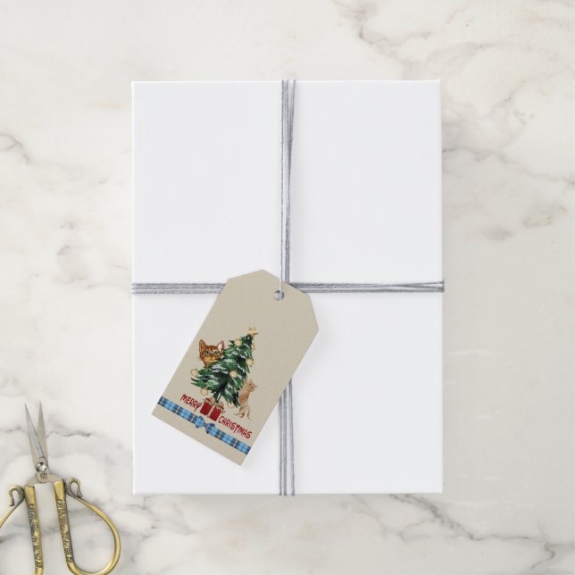 Merry Christmas  Gift Tags (With Twine)