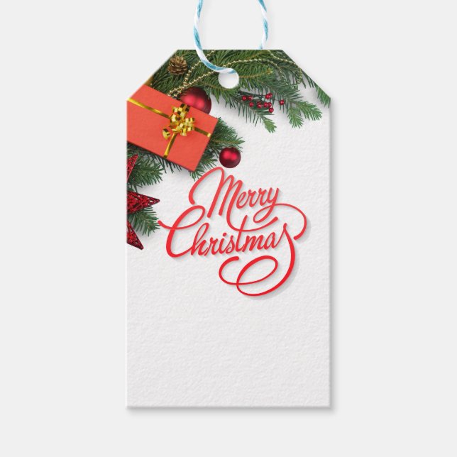 Merry Christmas Gift Tags (Front)