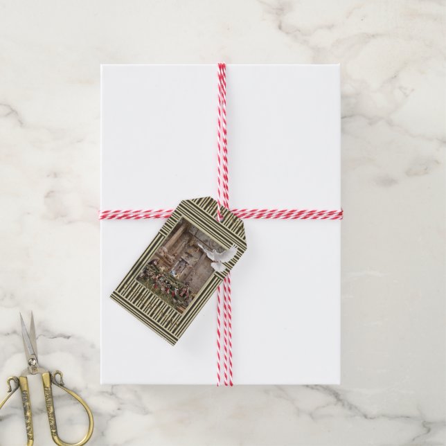 Merry Christmas Gift Tags Jesus (With Twine)