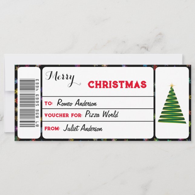 Merry Christmas Gift Voucher (Front)
