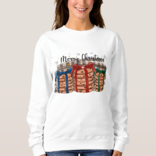 Merry Christmas Gift Wrapped Cookies Sweatshirt
