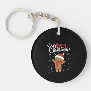 Merry Christmas Ginger Bread Xmas Christmas Cookie Key Ring
