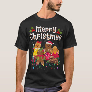 Merry Christmas Gingerbread Cookies Men Women T-Shirt