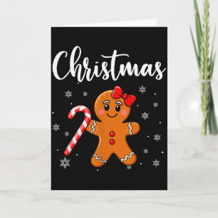 Merry Christmas Gingerbread Couple Christmas Pajam Card