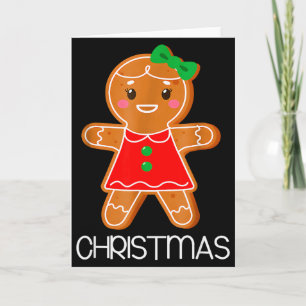 Merry Christmas Gingerbread Couple Christmas Pajam Card