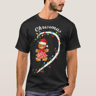 Merry Christmas Gingerbread Couple Christmas Pajam T-Shirt