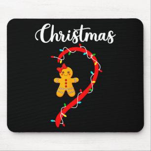 Merry Christmas Gingerbread Couples Xmas Pajamas M Mouse Mat