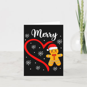 Merry Christmas Gingerbread Family Couples Xmas Pa Card