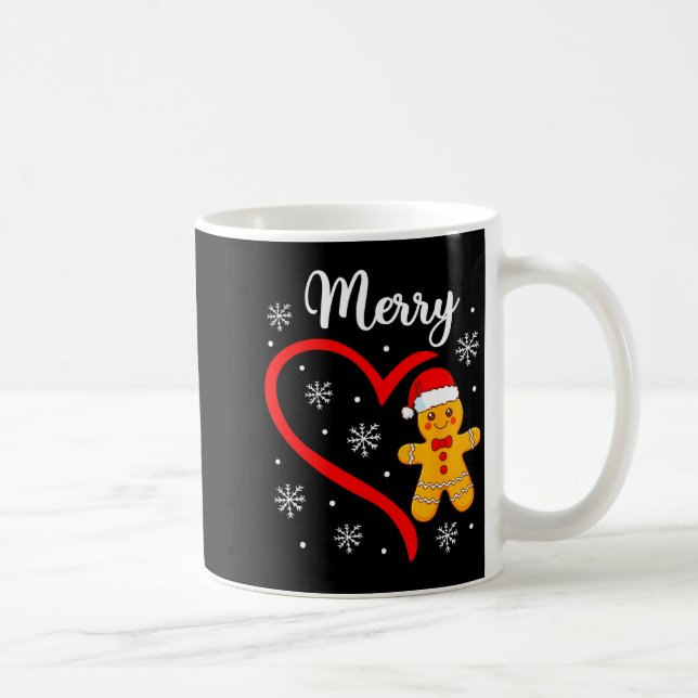 Merry Christmas Gingerbread Family Couples Xmas Pa Coffee Mug (Right)