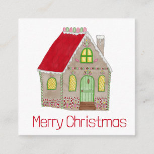Merry Christmas Gingerbread house Enclosure Card