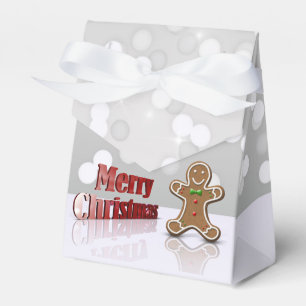 Merry Christmas Gingerbread Man Favour Box