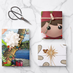 Merry Christmas Gingerbread Sheets Wrapping Paper