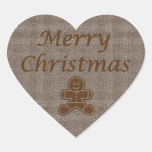 Merry Christmas gingersnap sticker