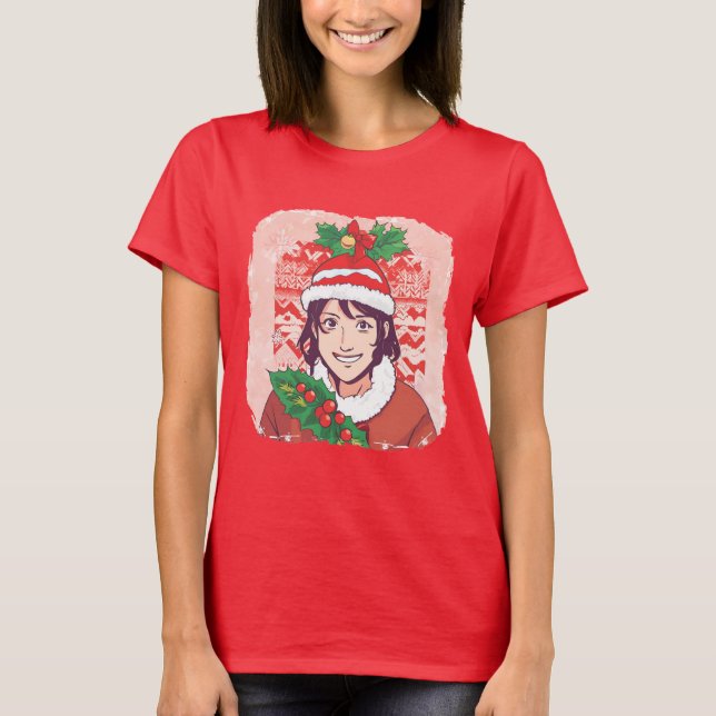 Merry Christmas Girl T-Shirt (Front)