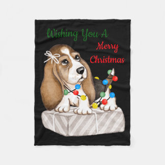 Merry Christmas Girls Fleece Blanket