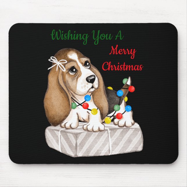 Merry Christmas Girls  Mouse Mat (Front)
