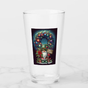 MERRY CHRISTMAS GLASS