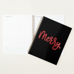 Merry Christmas Glitter Holiday  Planner