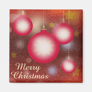 Merry Christmas Glowing Ornaments Magnet