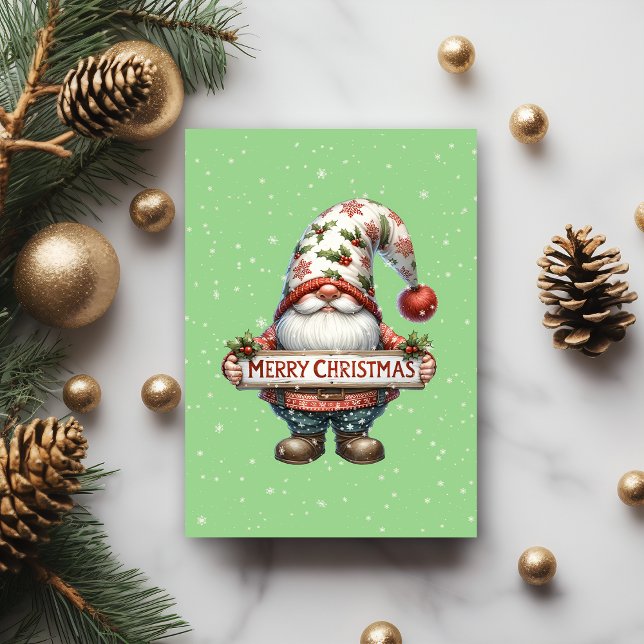 Merry Christmas Gnome Card (Creator Uploaded)
