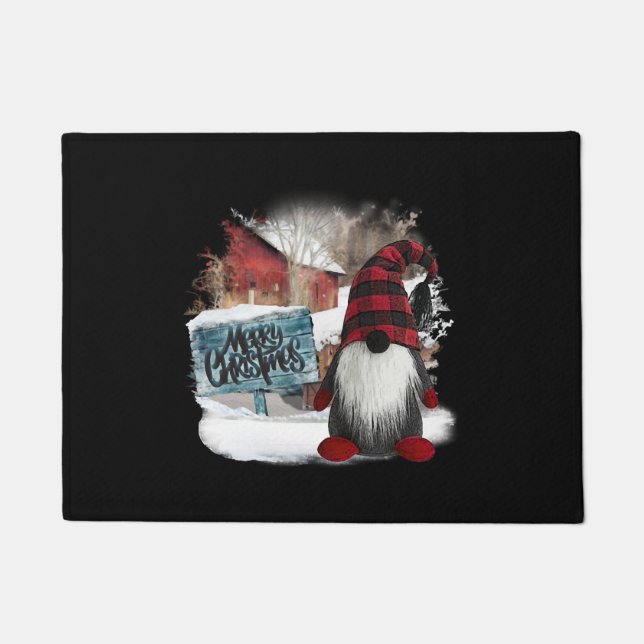 Merry Christmas Gnome    Doormat (Front)