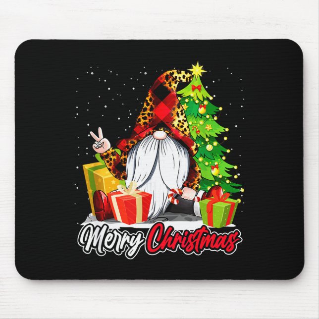 Merry Christmas Gnome Family Matching Pajama Xmas  Mouse Mat (Front)
