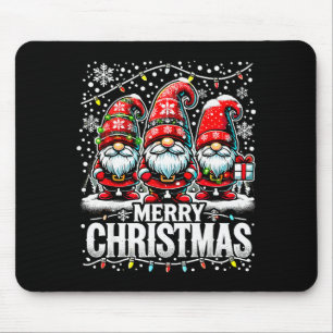 Merry Christmas Gnome Funny Family Christmas Mouse Mat