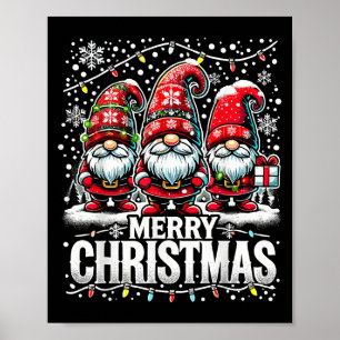 Merry Christmas Gnome Funny Family Christmas  Poster