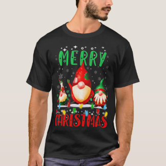 Merry Christmas Gnome  Funny Family Xmas Kids Adul T-Shirt