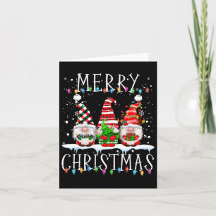 Merry Christmas Gnome Funny Family Xmas Kids Adult Card