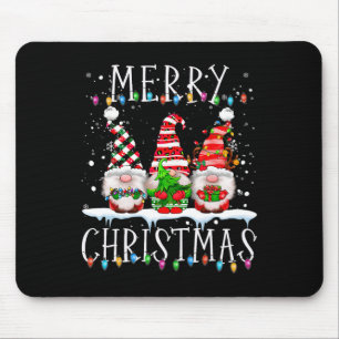 Merry Christmas Gnome Funny Family Xmas Kids Adult Mouse Mat