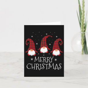 Merry Christmas Gnome Funny Xmas Gnomes Group Fami Card