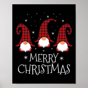 Merry Christmas Gnome Funny Xmas Gnomes Group Fami Poster