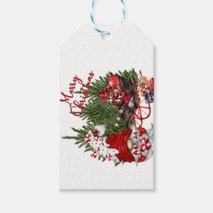 Merry Christmas Gnome Gift Tags